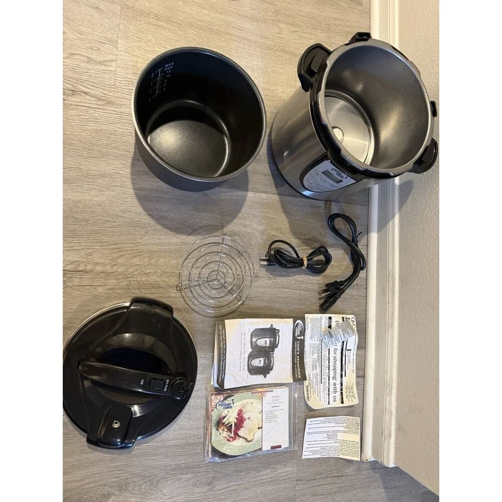 Cook's Essentials 6L Electronic Digital Pressure Cooking System EPC460 New